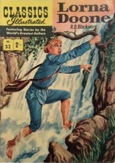 Classics Illustrated (Strato, 1954 series) #32 [HRN 141] (August 1956) — Lorna Doone [August 1956?]