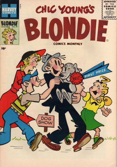 Blondie Comics Monthly (Harvey, 1950? series) #97 December 1956