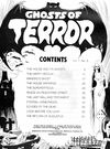 Ghosts of Terror (Gredown, 1976 series) v1#3 — Ghosts of Terror Contents (page 1)