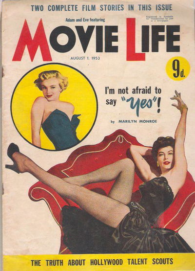 Adam and Eve Featuring Movie Life (Southdown Press, 1945 series) v8#2 1 August 1953