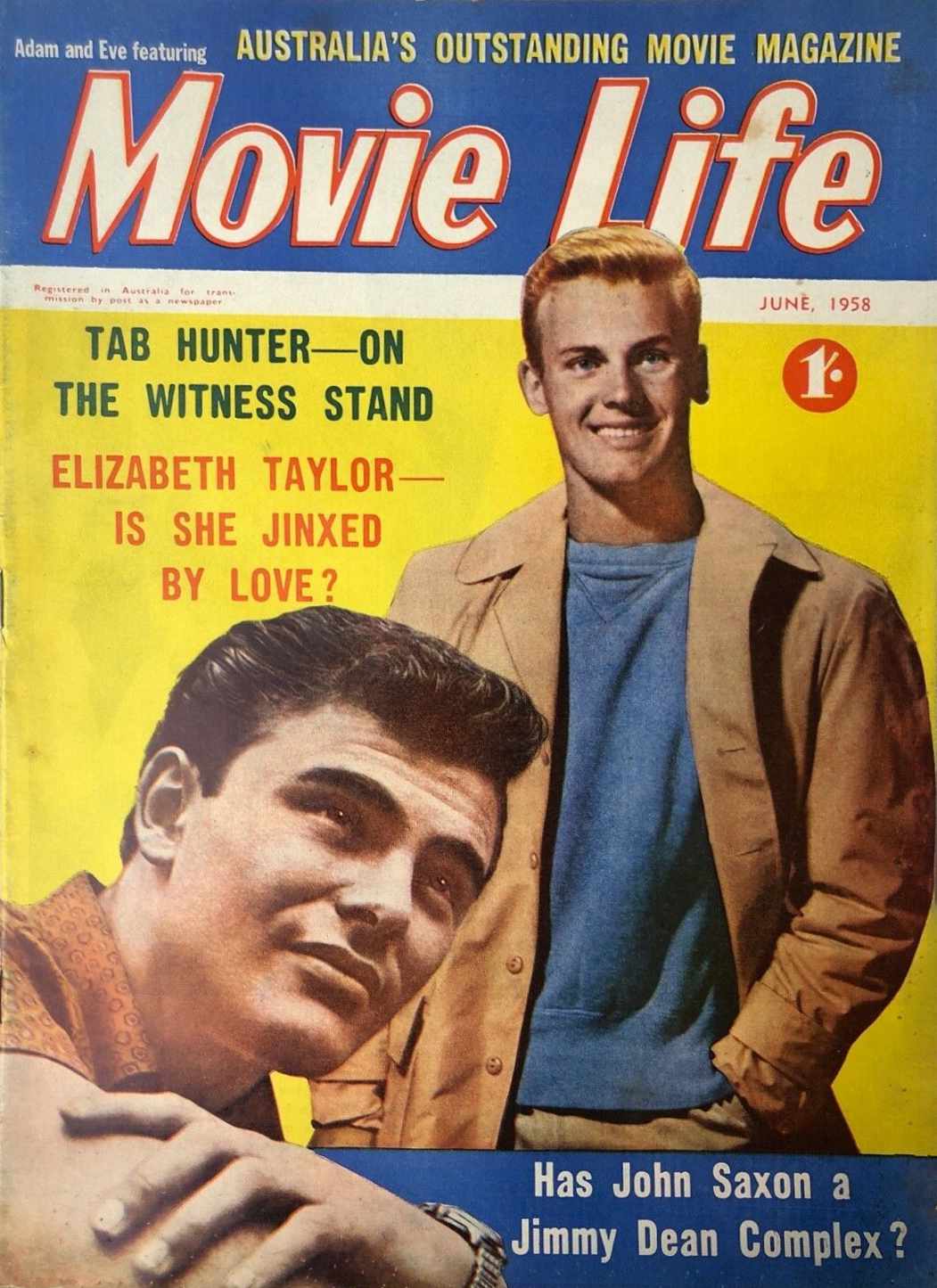 Adam and Eve Featuring Movie Life (Southdown Press, 1958 series) v12#12 (June 1958)