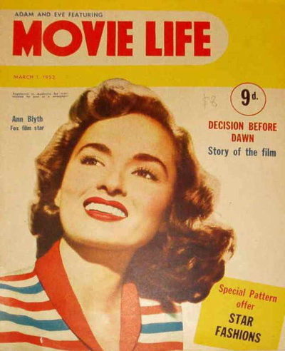 Adam and Eve Featuring Movie Life  v6#9 (1 March 1952)