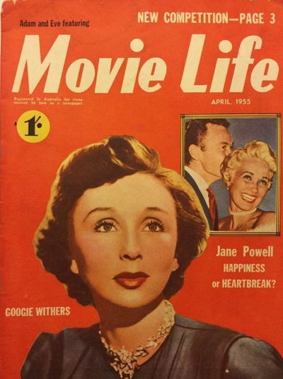 Adam and Eve Featuring Movie Life (Southdown Press, 1945 series) v9#10 April 1955