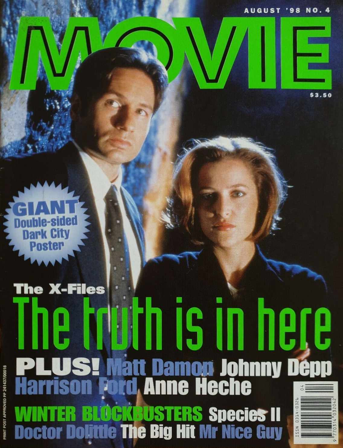 Movie (Greater Union, 1998 series) #4 (August 1998)