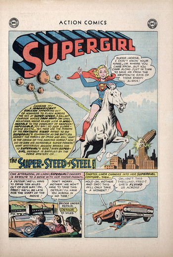 Action Comics (DC, 1938 series) #292 — The Super-Steed of Steel! (page 1)