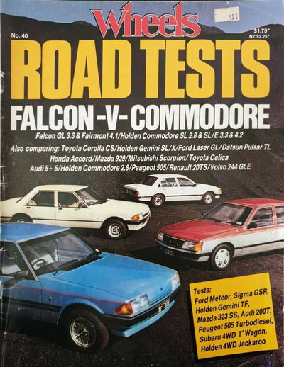 Wheels Road Tests  #40 ([October 1982?])