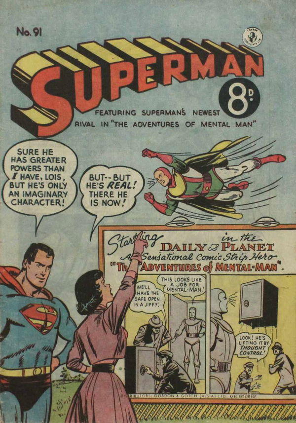 Superman (Colour Comics, 1950 series) #91 ([March 1955?])