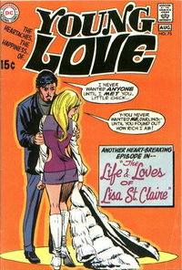 Young Love (DC, 1963 series)  #75 (July-August 1969) — The Life and Loves of Lisa St. Claire!