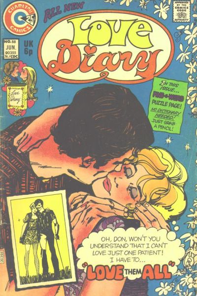 Love Diary (Charlton, 1958 series) #88 (June 1974)