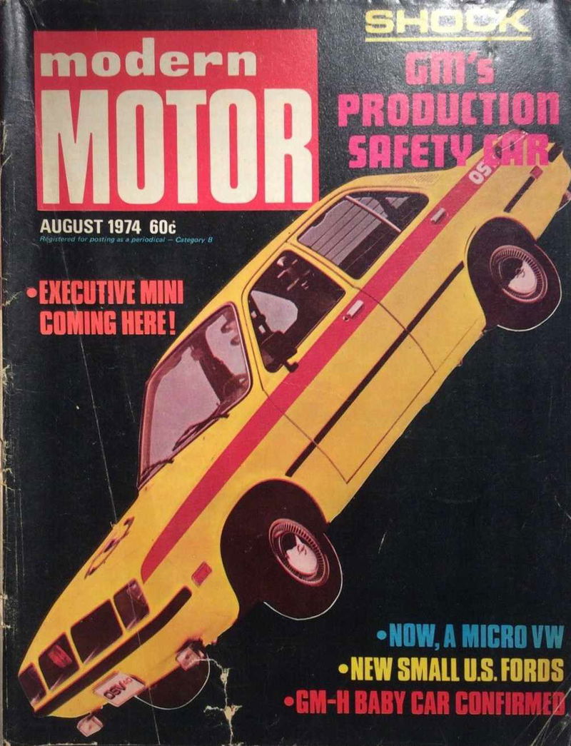 Modern Motor (Modern Magazines, 1954 series) v21#3 (August 1974)