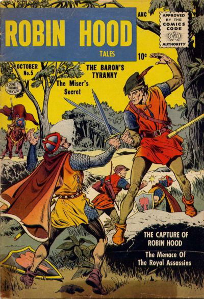 Robin Hood Tales (Quality, 1956 series) #5 October 1956