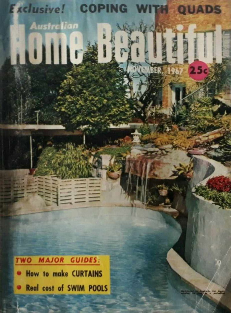 Australian Home Beautiful (Sun, 1965? series) v46#11 (November 1967)