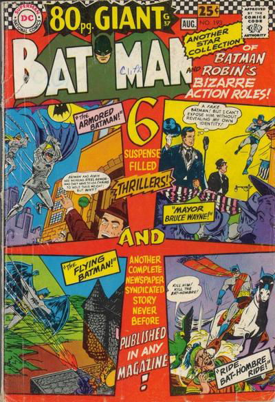 Batman (DC, 1940 series) #193 July-August 1967