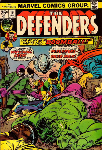 The Defenders (Marvel, 1972 series) #19 (January 1975)