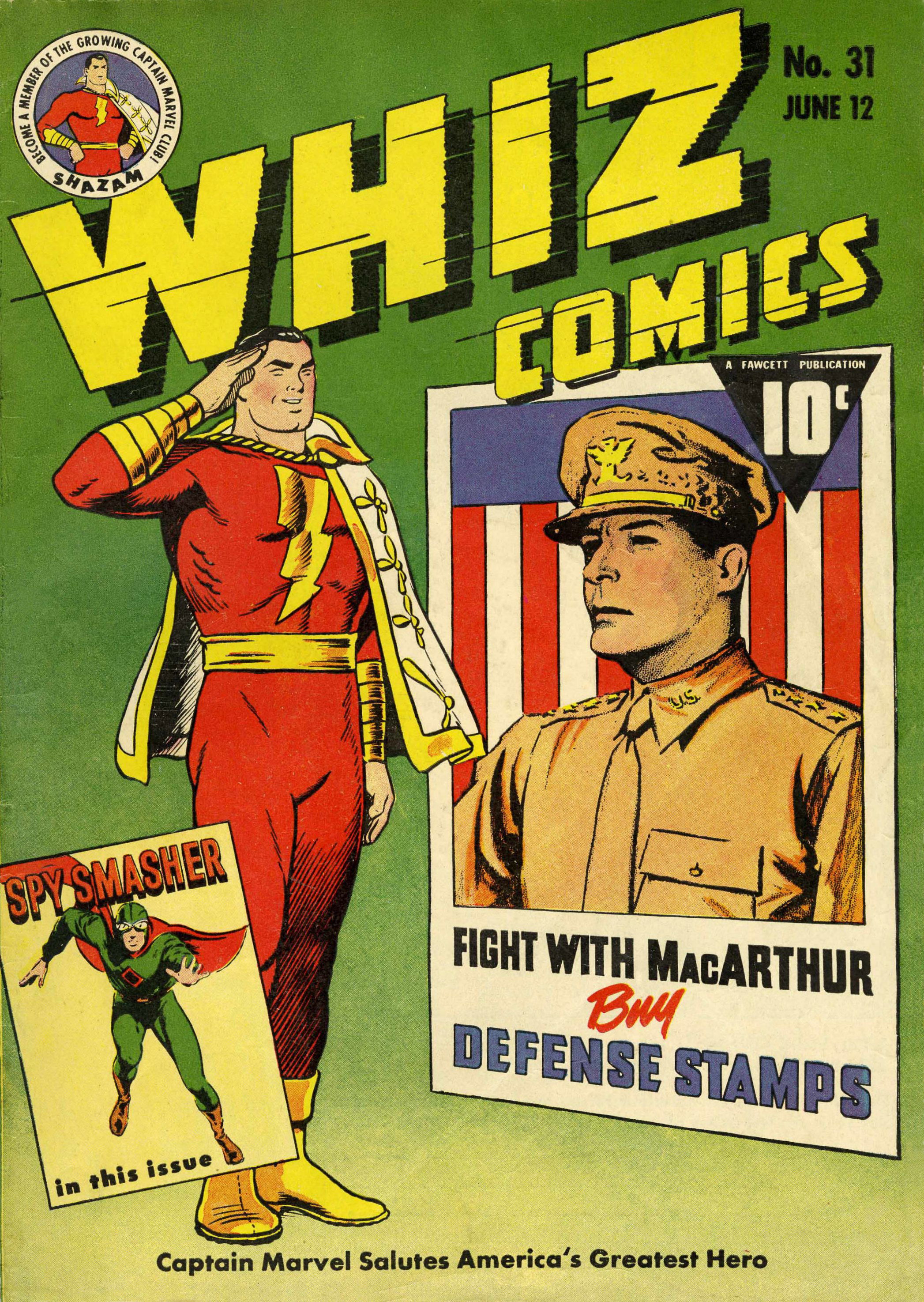 Whiz Comics (Fawcett, 1940 series) #31 (June 12, 1942)