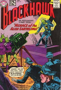 Blackhawk (DC, 1957 series)  #177 (October 1962) — Menace of the Alien Earthlings!