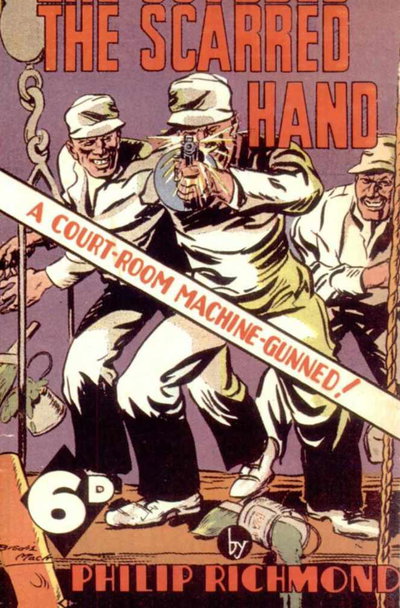 The Scarred Hand: A Court-Room Machine-Gunned! [nn] (1941?)