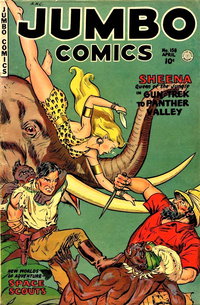 Jumbo Comics (Fiction House, 1938 series)  #158 (April 1952) — Gun-Trek to Panther Valley