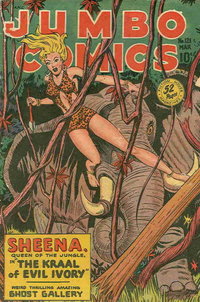 Jumbo Comics (Fiction House, 1938 series)  #121 (March 1949) — The Kraal of Evil Ivory