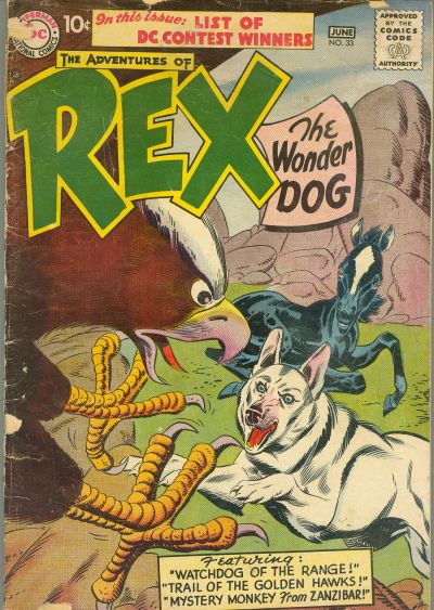 The Adventures of Rex the Wonder Dog (DC, 1952 series) #33 (May-June 1957)