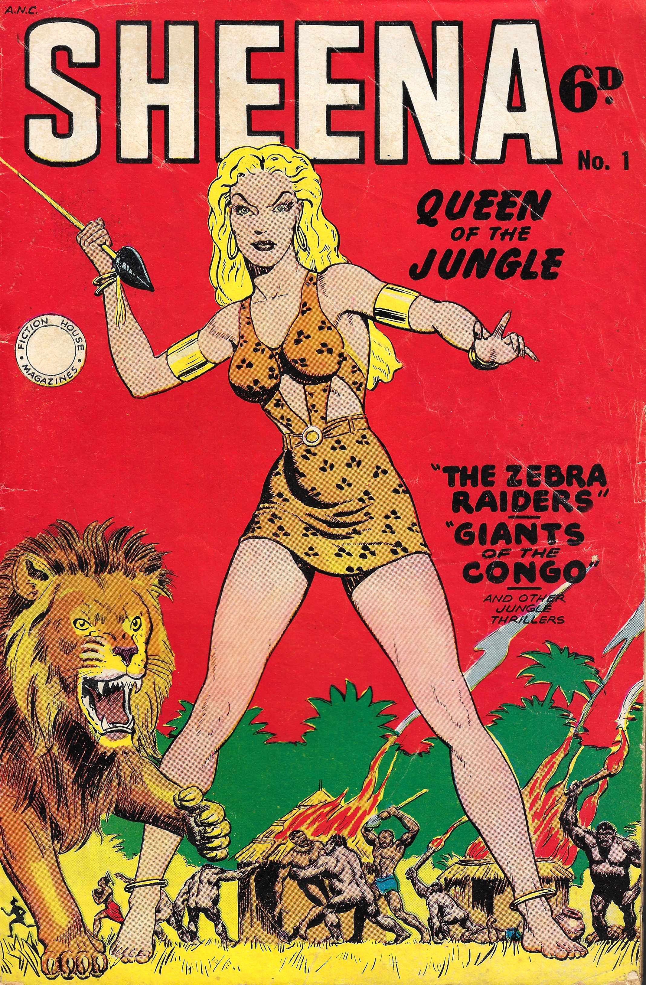 Sheena Queen of the Jungle (HJ Edwards, 1950 series) #1 ([October 1950?])