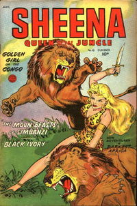 Sheena, Queen of the Jungle (Fiction House, 1942 series) #16 (Summer 1952)