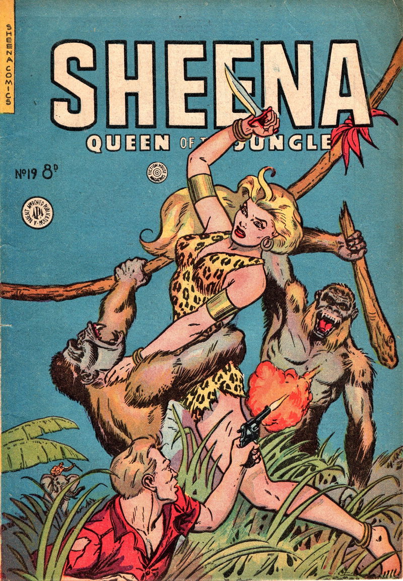 Sheena Queen of the Jungle (HJ Edwards, 1950 series) #19 (April 1952)