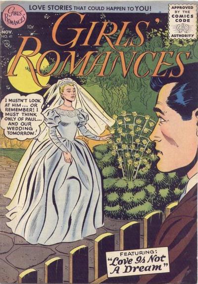 Girls' Romances (DC, 1950 series) #41 (October-November 1956)
