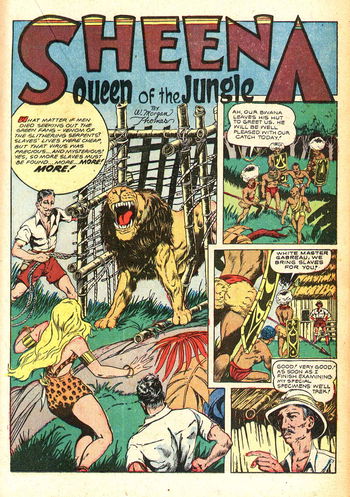 Sheena, Queen of the Jungle (Fiction House, 1942 series) #4 — Untitled [Giants of the Congo] (page 1)