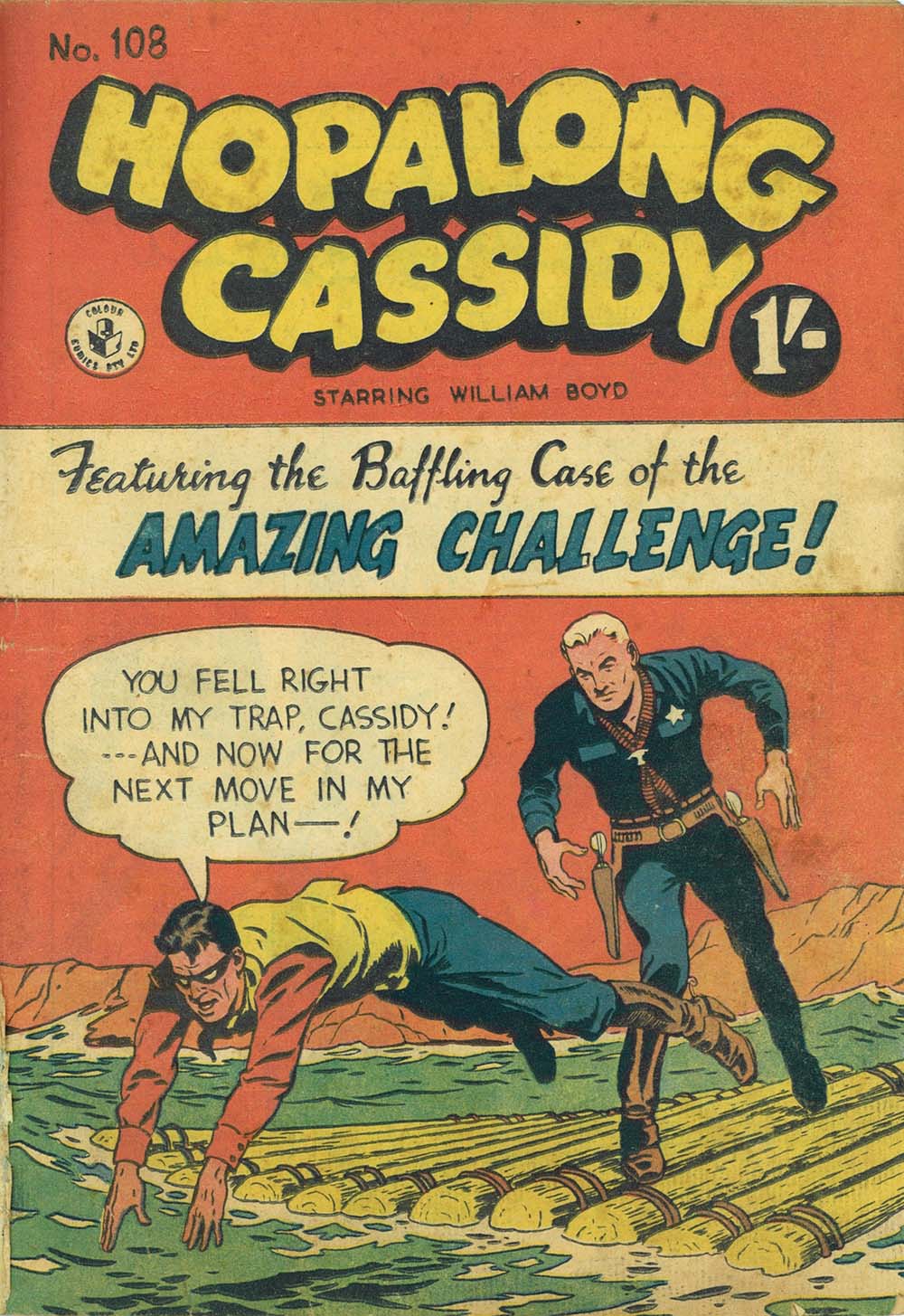 Hopalong Cassidy (Colour Comics, 1954 series) #108 ([June 1958?])