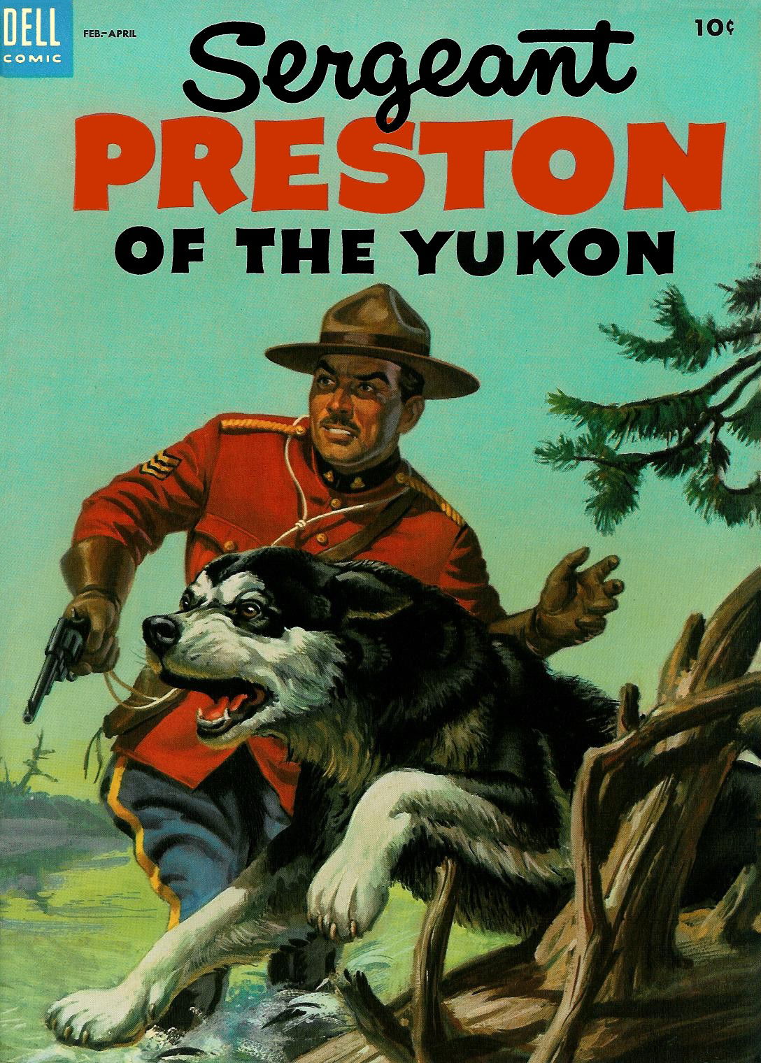 Sergeant Preston of the Yukon (Dell, 1952 series) #10 (February-April 1954)