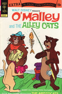 Walt Disney Presents O'Malley and the Alley Cats (Western, 1971 series)  #5 (January 1973) — Skeletonized Fish on Fishing Rod