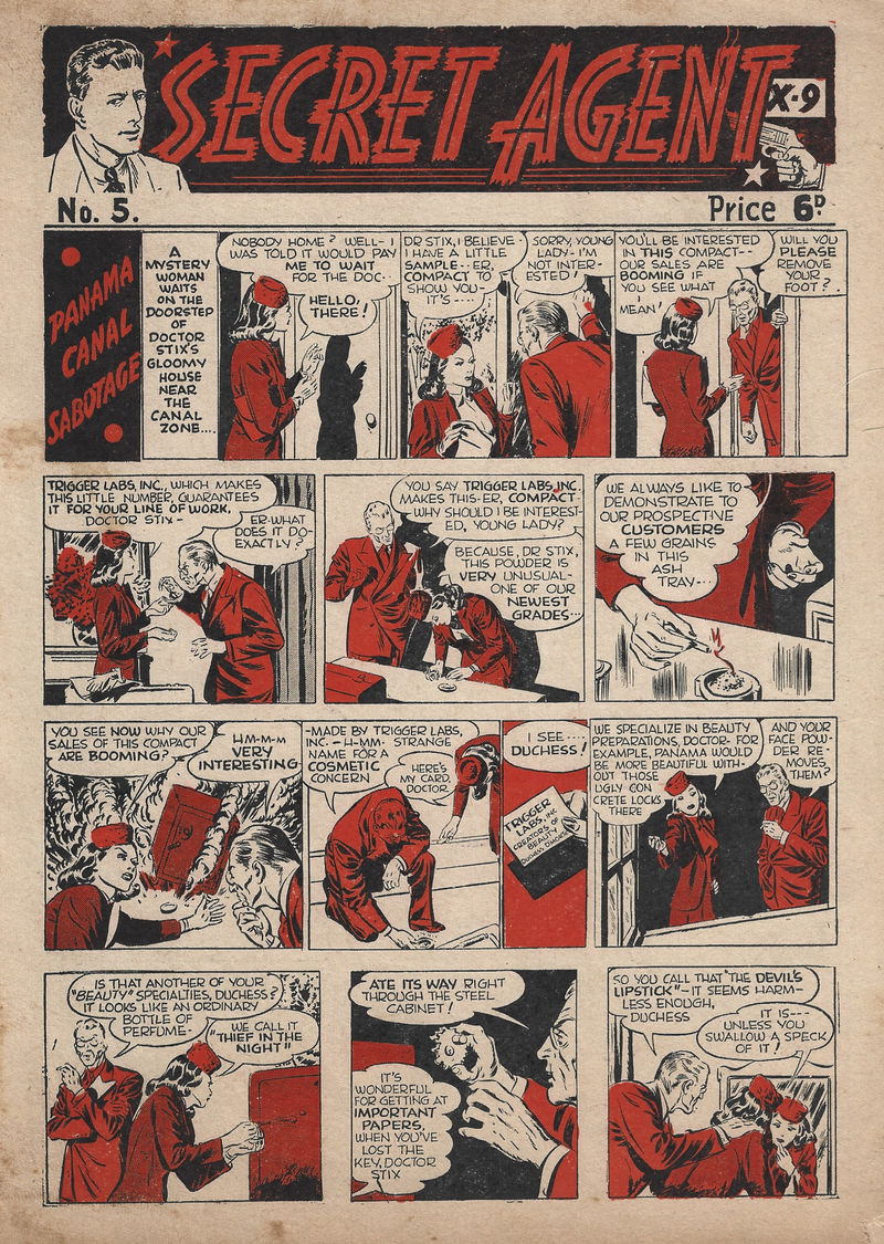 Secret Agent X-9 (NZ Transfer, 1940? series) #5 ([October 1940?])
