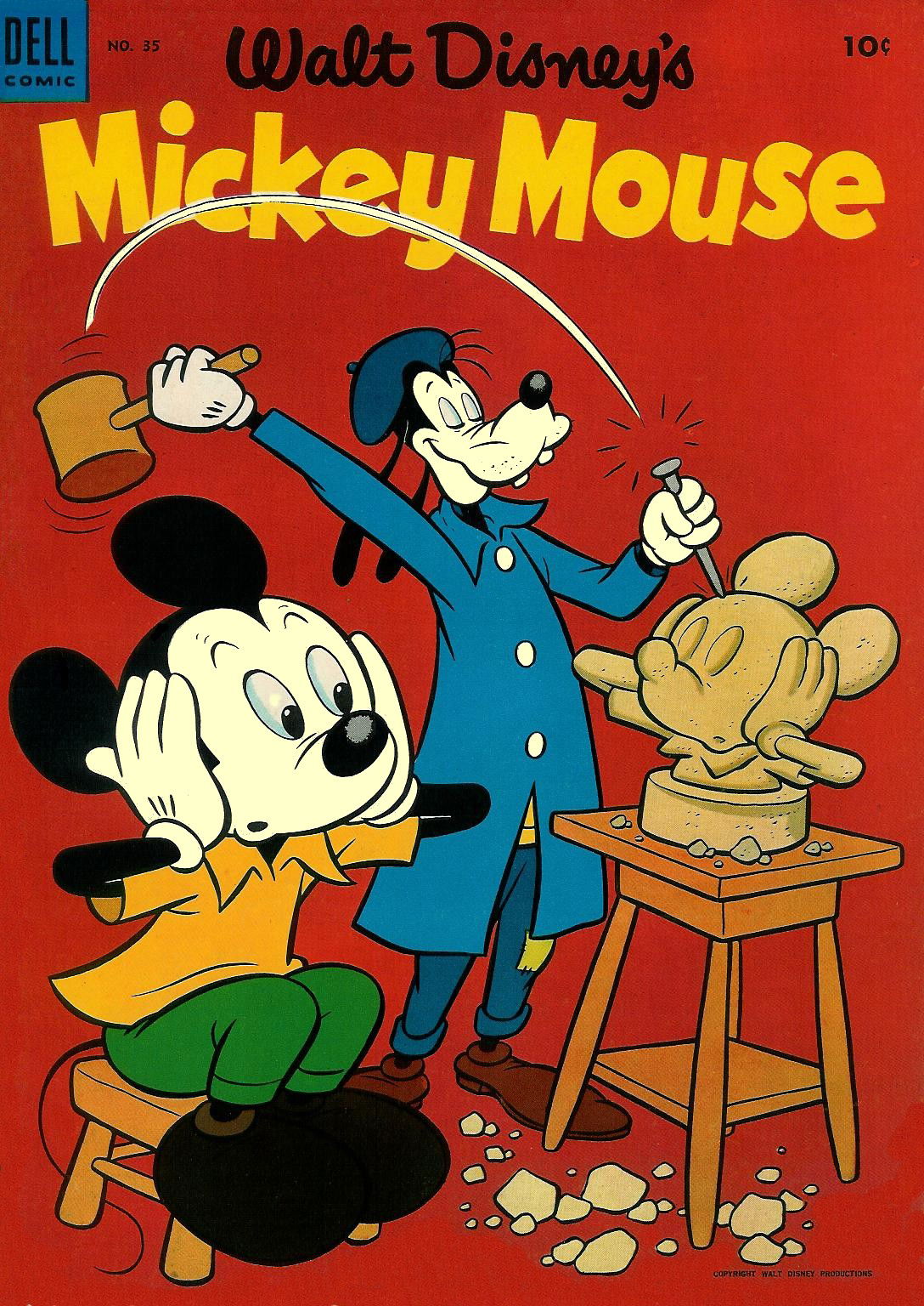 Walt Disney's Mickey Mouse (Dell, 1952 series) #35 (April-May 1954)