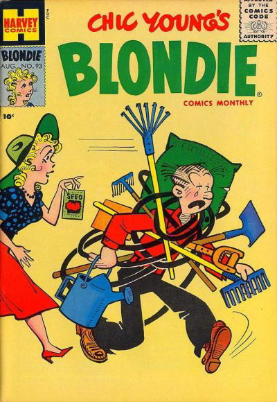 Blondie Comics Monthly (Harvey, 1950? series) #93 August 1956