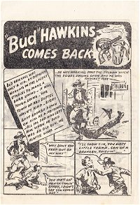 Round-Up (OPC, 1943?) #A212 — "Bud" Hawkins Comes Back (page 1)