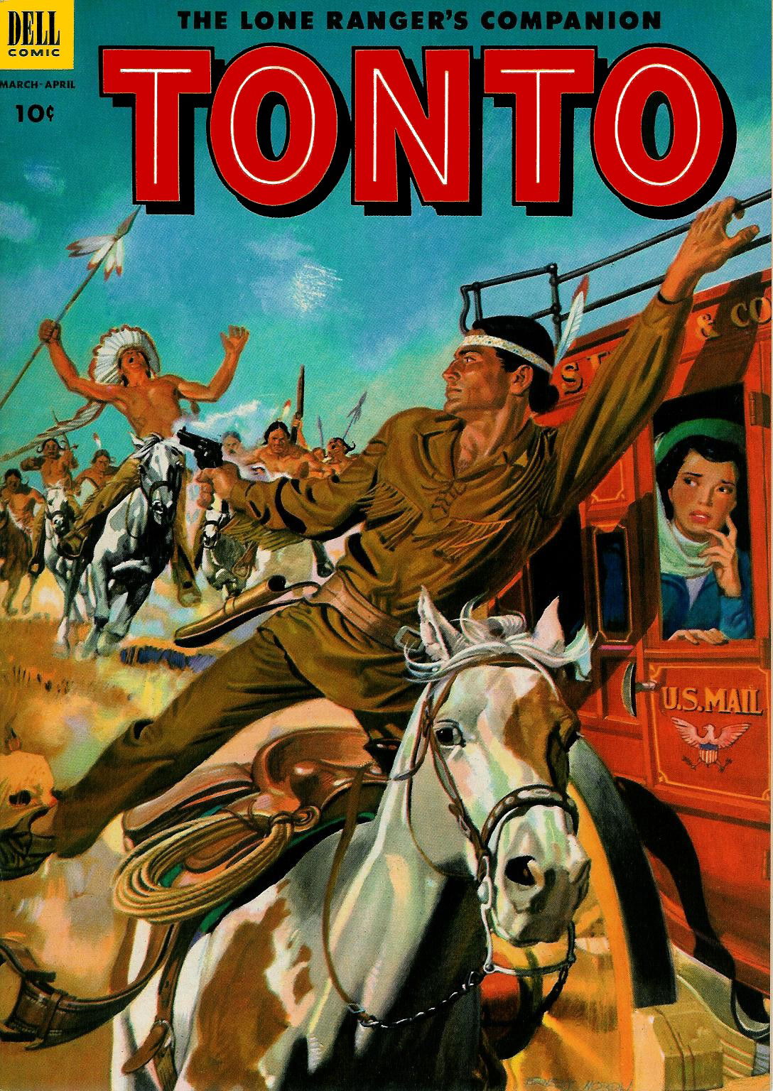 The Lone Ranger's Companion Tonto (Dell, 1951 series) #10 (March-April 1953)