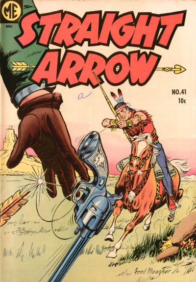 Straight Arrow (Magazine Enterprises, 1950 series) #41 (January 1955)