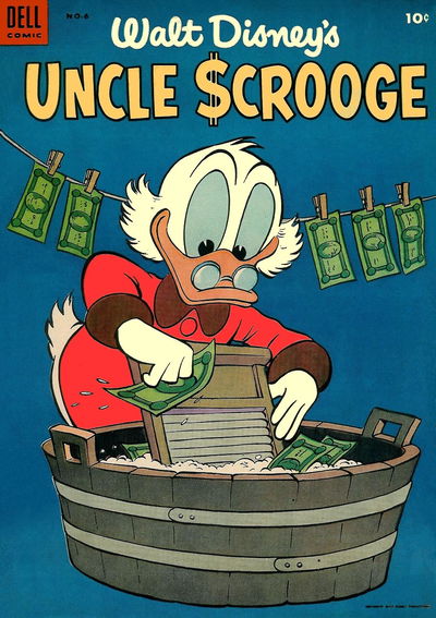 Walt Disney's Uncle Scrooge (Dell, 1953? series) #6 June-August 1954