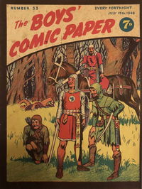 The Boys' Comic Paper (Feature Productions, 1948 series) #33 15 July 1948