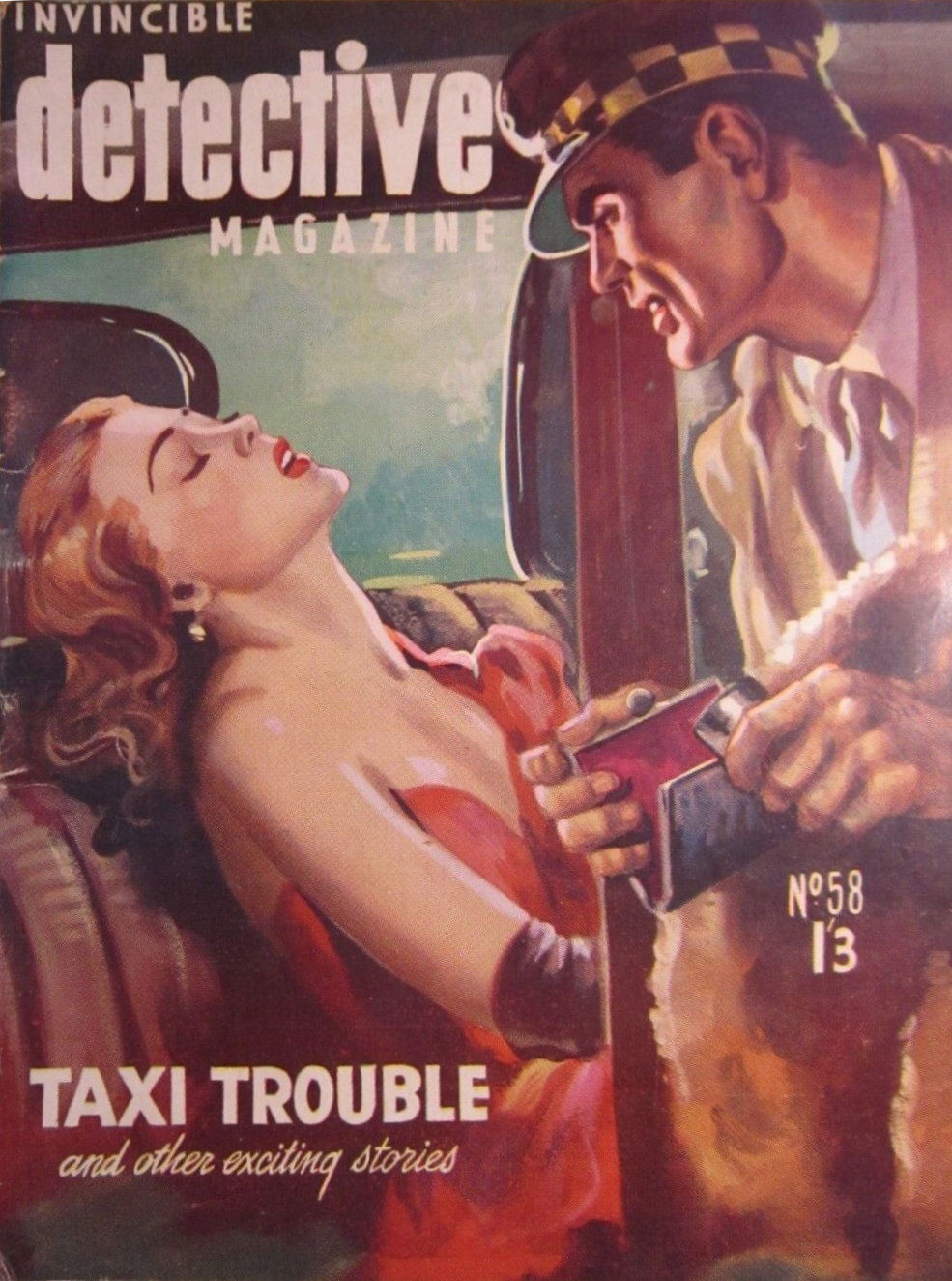 Invincible Detective Magazine (Invincible, 1949 series) v5#58 — Trouble Detective (August 1954)