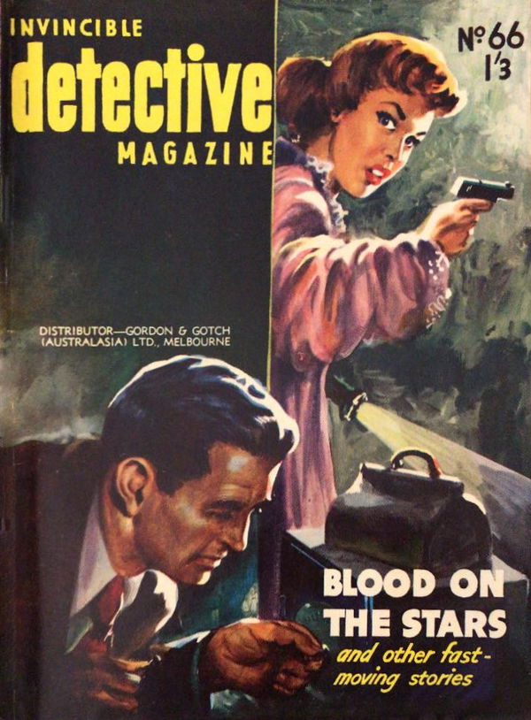 Invincible Detective Magazine (Invincible, 1949 series) #66 ([December 1954?]) —Blood on the Stars