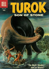 Turok, Son of Stone (Dell, 1956 series)  #13 (September-November 1958) — The Night Stealers