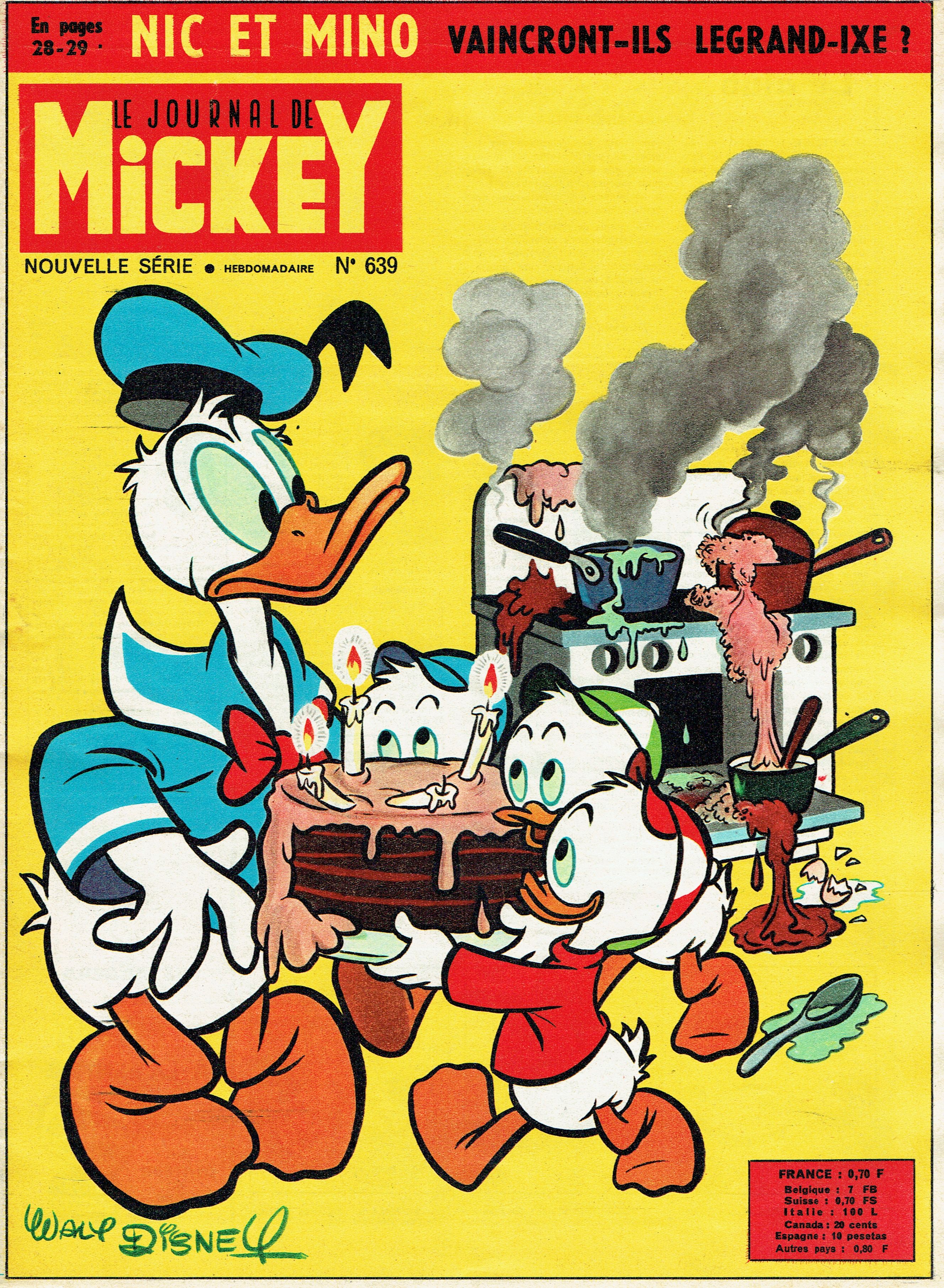 Le Journal de Mickey (Hachette, 1952 series) #639 (23 août 1964)