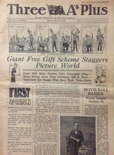 Three A's Plus  v1#1 (20 March 1935)