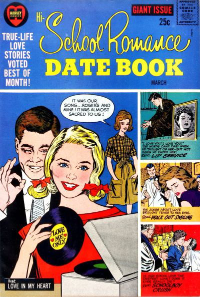 Hi-School Romance Datebook (Harvey, 1962 series) #3 March 1963