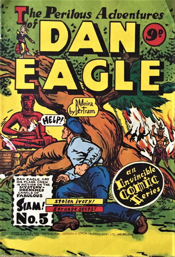 Dan Eagle (Invincible, 1954 series) #5 [] (February 1955) ([February 1955?]) —The Perilous Adventures of Dan Eagle