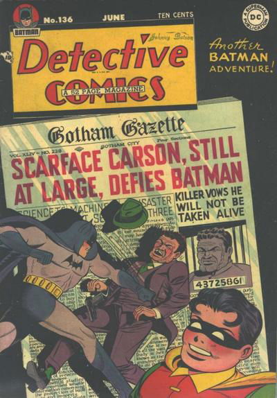 Detective Comics (DC, 1937 series) #136 June 1948