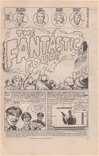 Origins of Great Marvel Comics Heroes (Newton, 1975?)  — The Fantastic Four! (page 1)