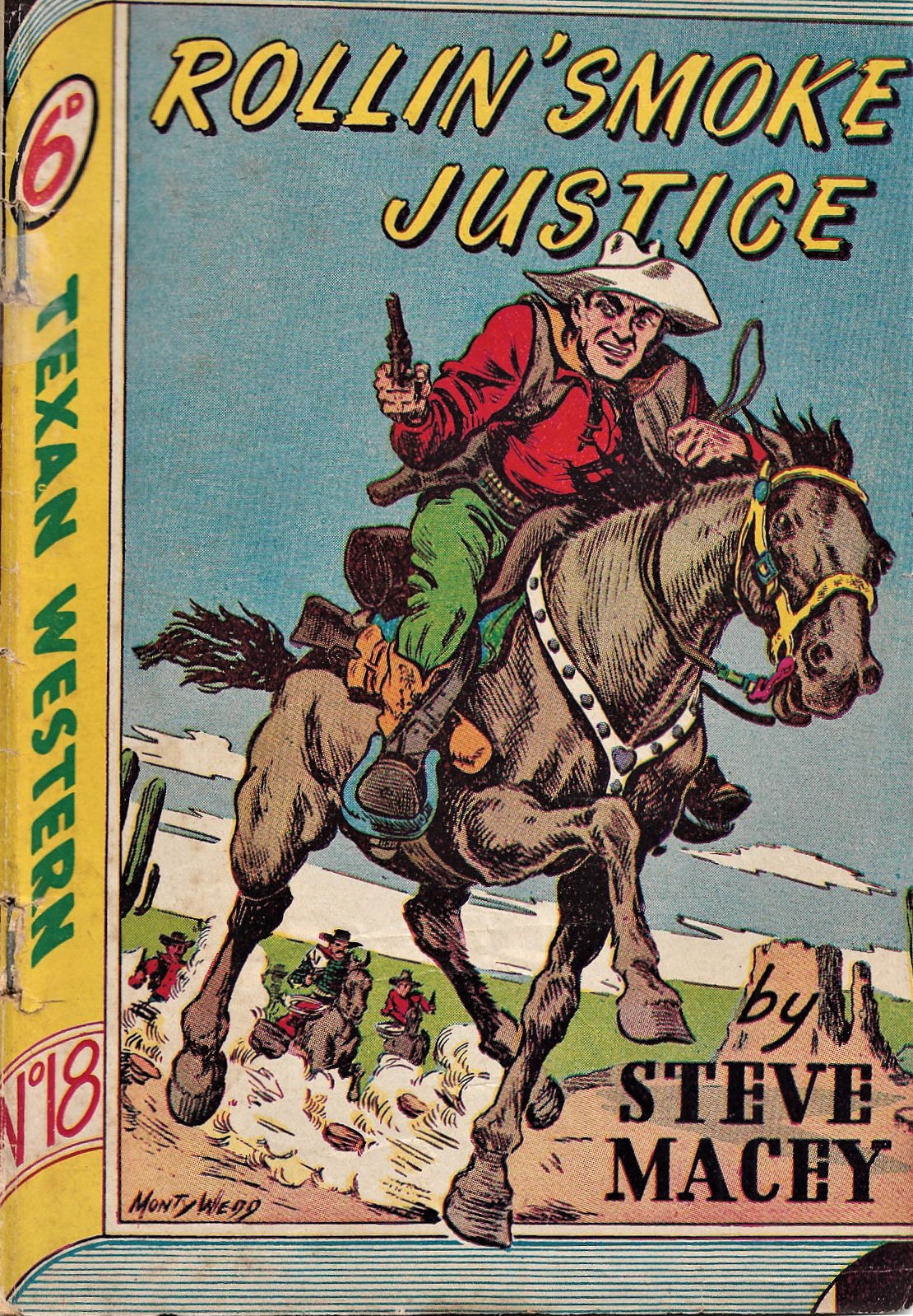 Texan Western (Whitman Press, 1948? series) #18 — Rollin' Smoke Justice ([September 1949?])